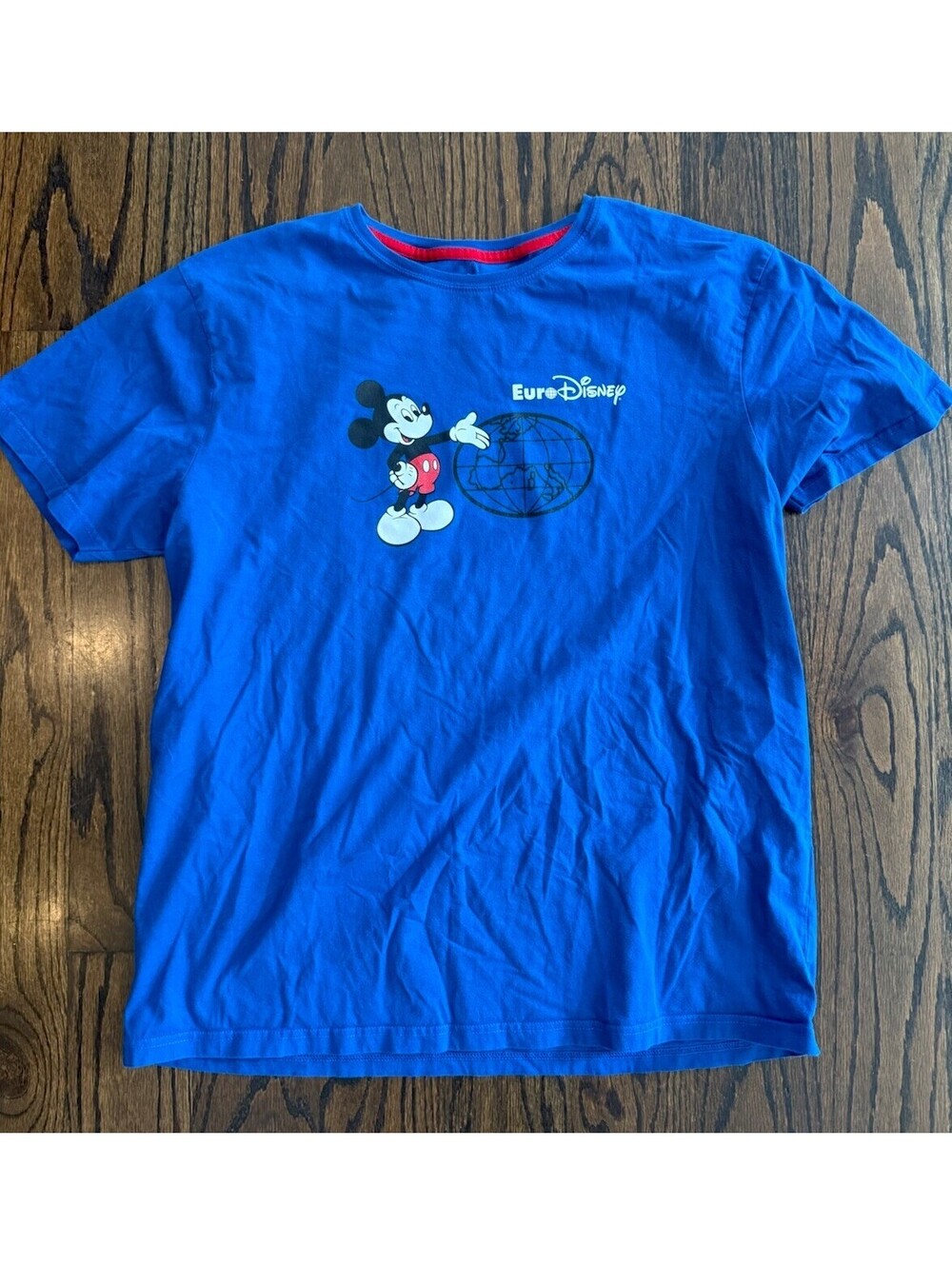 Disneyland Paris 30th Anniversary Euro Disney Mickey Mouse T-Shirt XL Blue